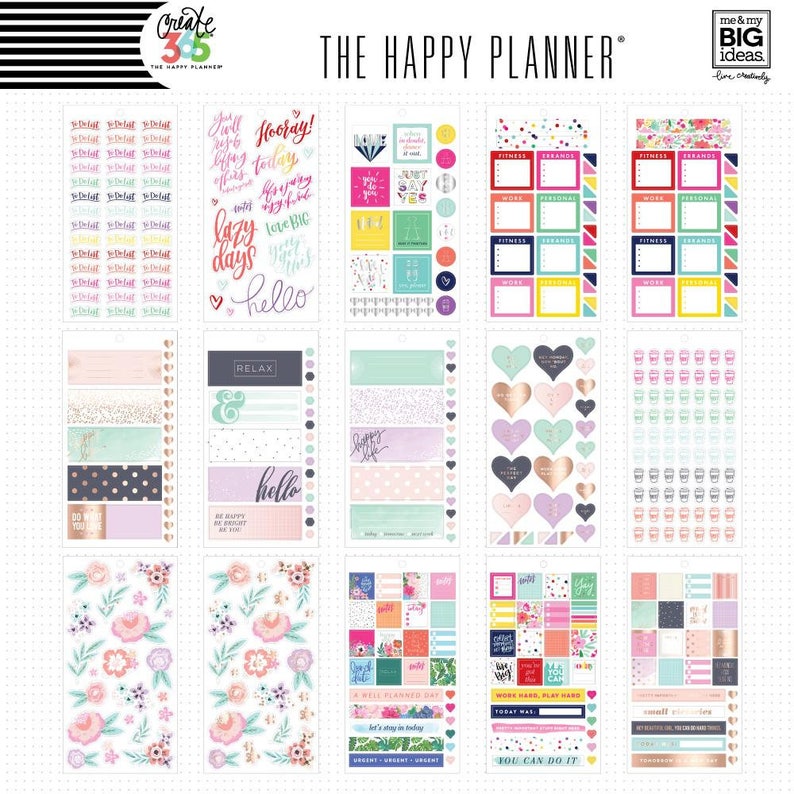 The Happy Planner - Me and My Big Ideas - Value Pack Stickers - Choose ...