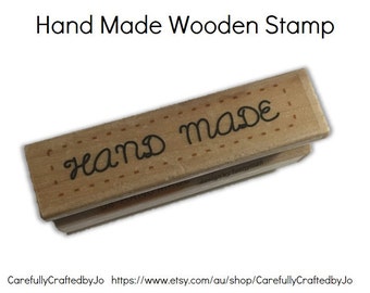 Hand Made Wooden Rubber Stamp
