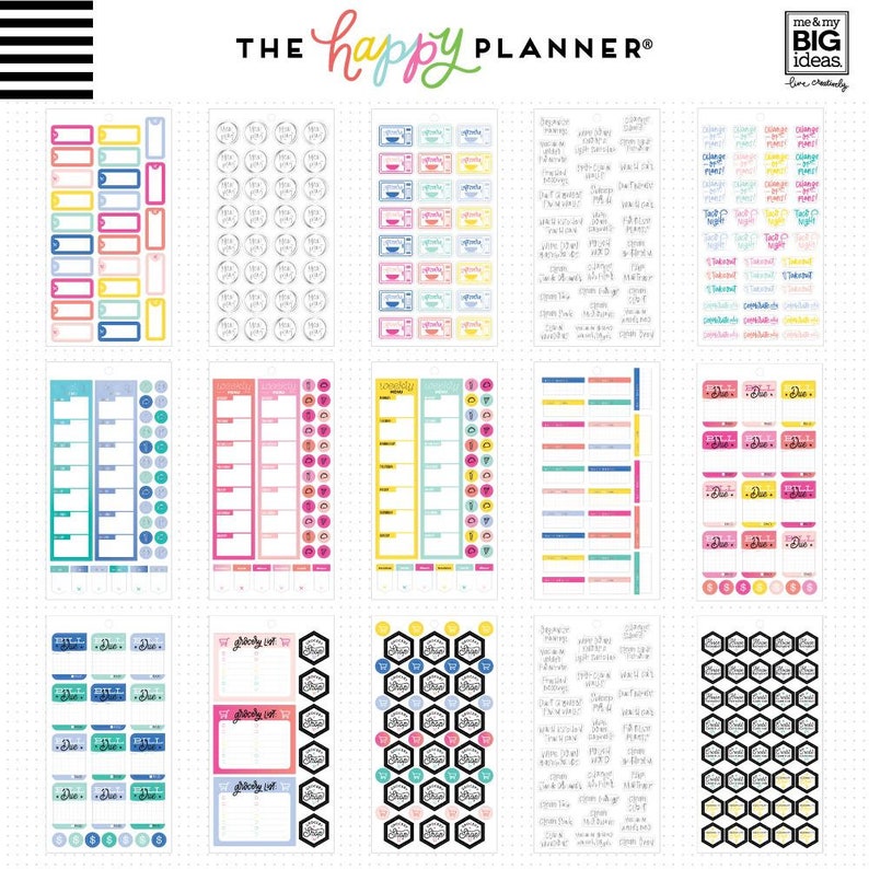 Me and My Big Ideas the Happy Planner Value Pack Stickers - Etsy