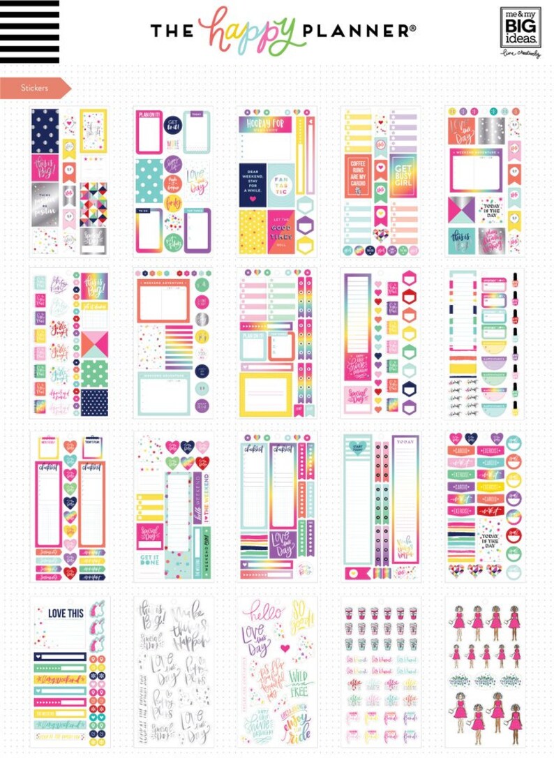 Me and my big ideas happy planner accessory book etsy