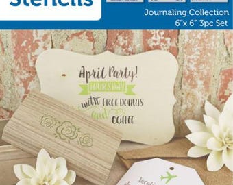 Paper Accents - Bullet Journaling Stencils - Journaling Collection - Set of 3