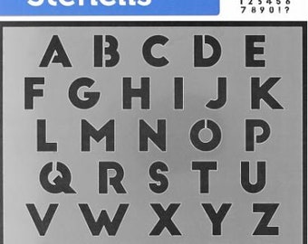 Paper Accents - Bullet Journaling Stencils - Block Alpha