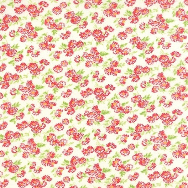 Moda Fabric - Little Ruby - Bonnie & Camille - Cream #55137 17 - 50cm
