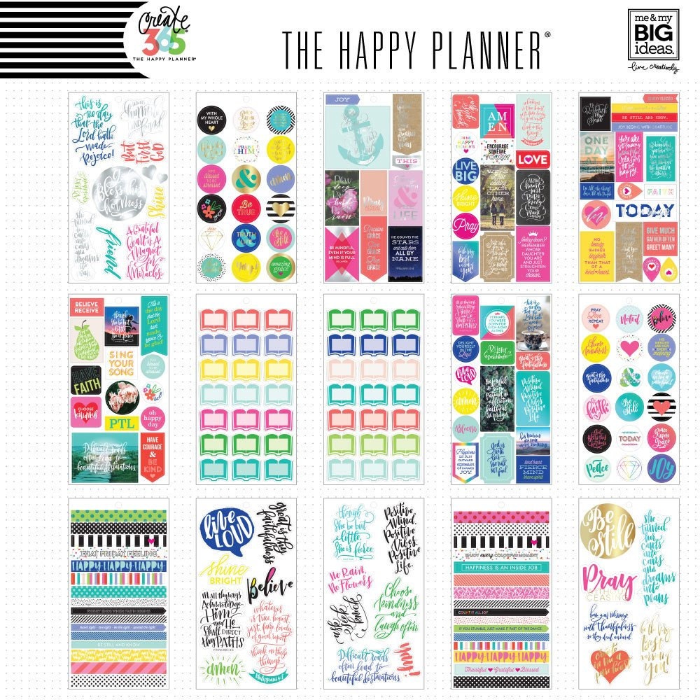 The Happy Planner Me and My Big Ideas Value Pack Stickers Etsy