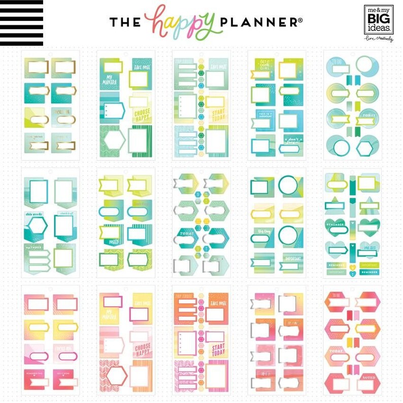 The Happy Planner Me and My Big Ideas Value Pack Stickers - Etsy