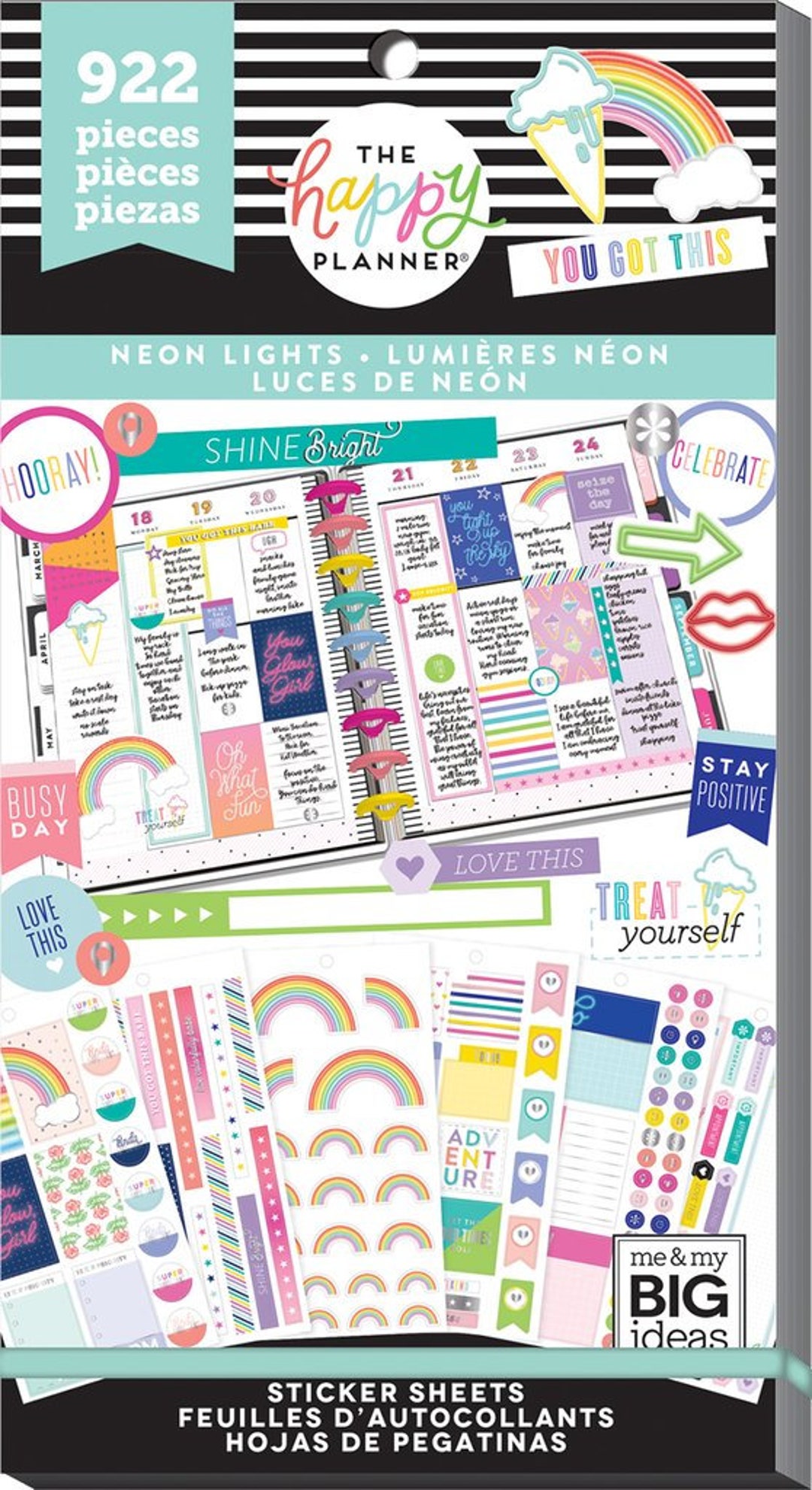Me and My Big Ideas - the Happy Planner - Value Pack Stickers - Neon ...