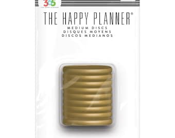 The Happy Planner - Ich und meine großen Ideen - Klassische (Medium) Scheiben - Gold, Schwarz, Türkis, Roségold, Pink, Regenbogen, Pastellregenbogen