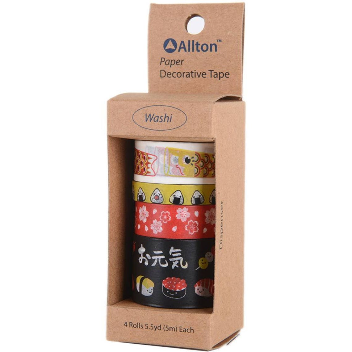 Decorative Washi Tape Assorted Widths 5m Set of 4 Japan Etsy