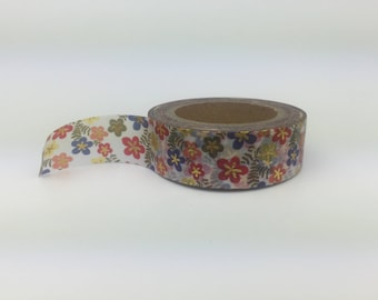 Washi Tape - Floral Gold Foil - 15mm x 10 metres - High Quality Masking Tape