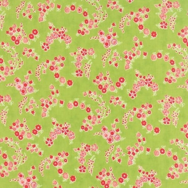 Moda Fabric - Little Ruby - Bonnie & Camille - Green #55136 14 - 50cm