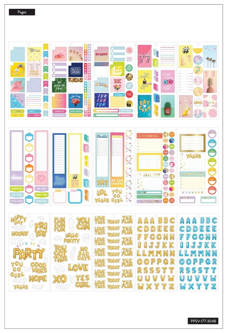 The Happy Planner Me and My Big Ideas Value Pack Stickers - Etsy