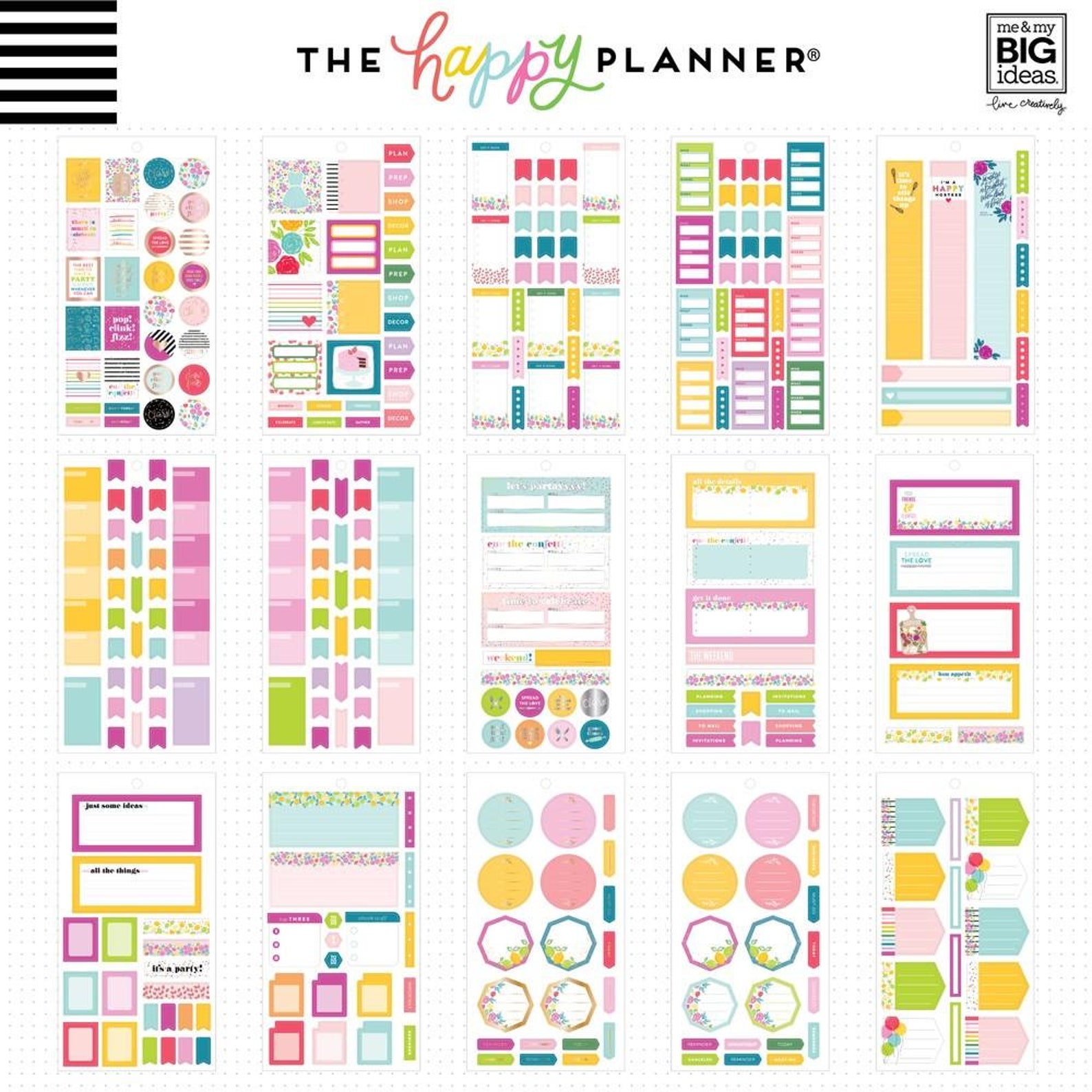 The Happy Planner - Me and My Big Ideas - Value Pack Stickers - Happy ...