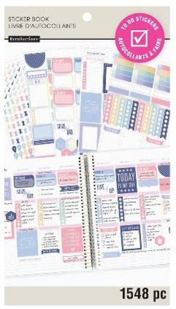 Recollections Planner Sticker Book Quotes - Etsy