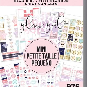 De Happy planner-mij en mijn grote ideeën-waarde Pack stickers-glam girl-mini