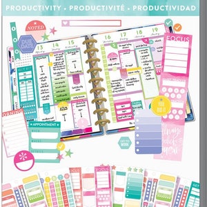 The Happy Planner - Me and My Big Ideas - Value Pack Stickers - Fill in Productivity - Classic