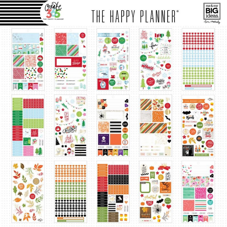 The Happy Planner Me and My Big Ideas Value Pack Stickers - Etsy