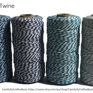 Baker&#39;s Twine 100 Metre Spool - Blue Twine - 12 Ply (1.5mm) Cotton String