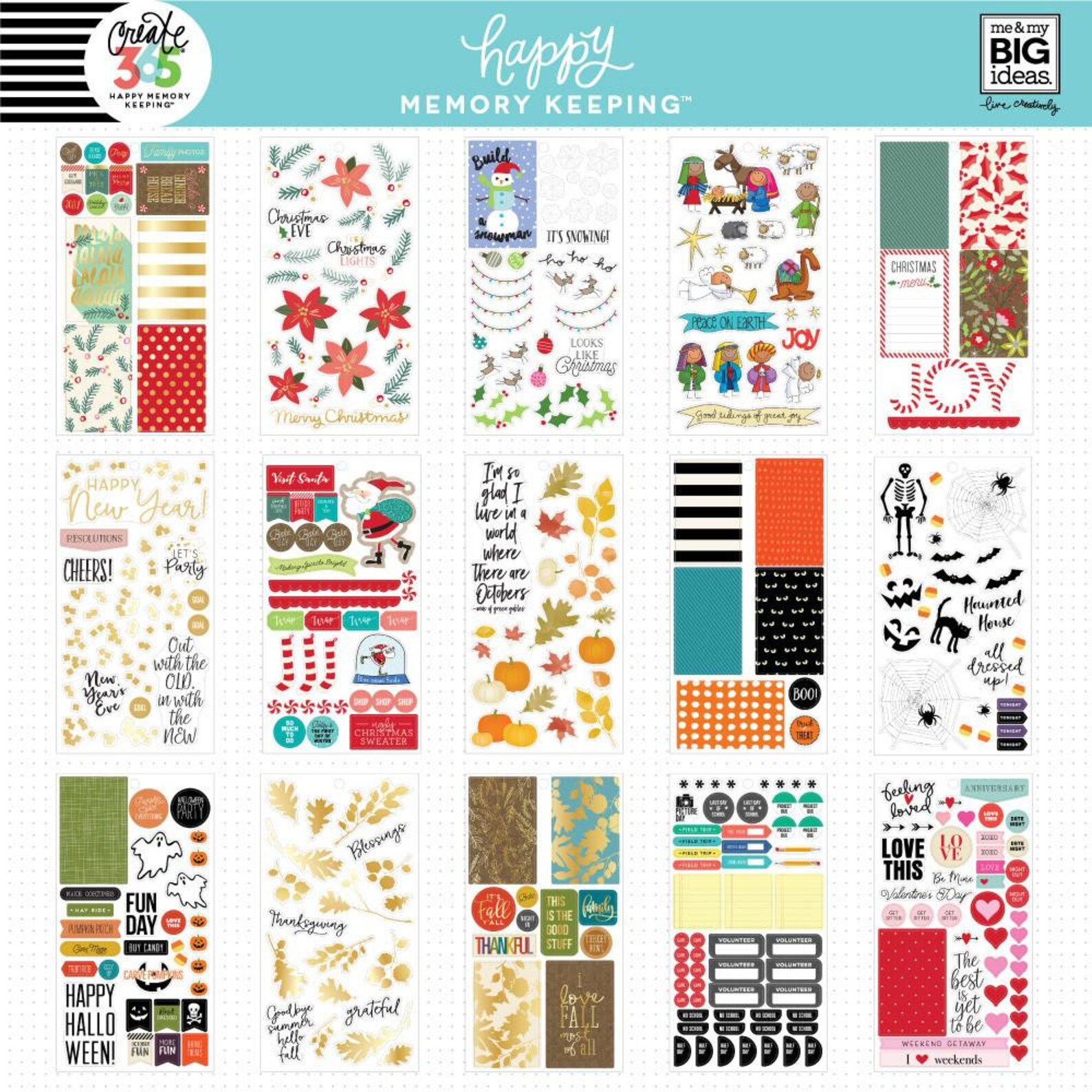 The Happy Planner Me and My Big Ideas Value Pack Stickers | Etsy