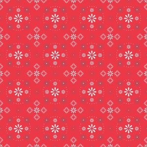 Riley Blake Fabric - Wide Backing - Bee Basics - Lori Holt - Bandana Red - 50cm