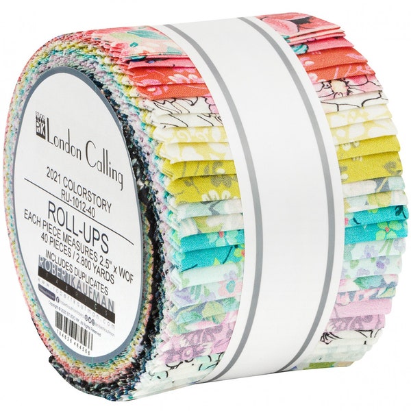 Robert Kaufman Fabric Precuts - London Calling by RKF Collection - Jelly Roll