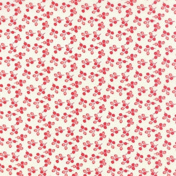 Moda Fabric - Little Ruby - Bonnie & Camille - Cream #55133 17 - 50cm