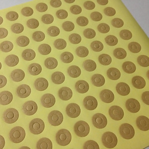 15mm Rose Gold Foil Binder Hole Punch Reinforcement Stickers Heart Shape 