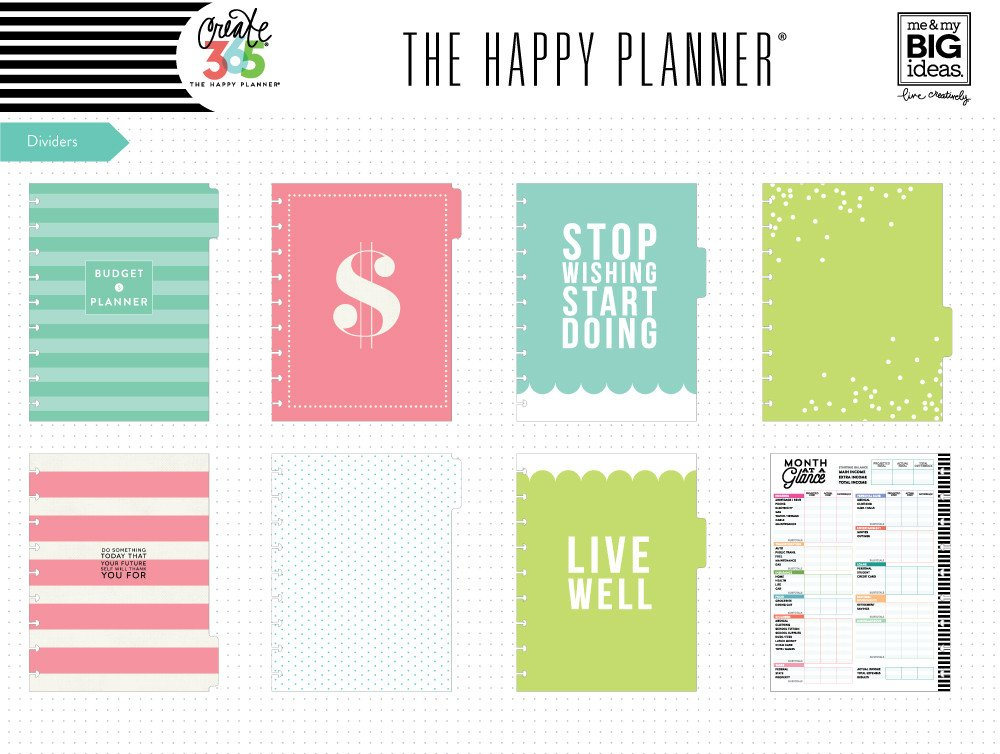 The Happy Planner - Me and My Big Ideas - Budget Extension Pack ...