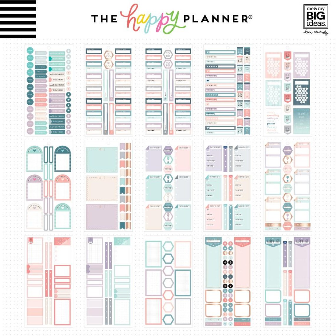 The Happy Planner Me and My Big Ideas Value Pack Stickers | Etsy