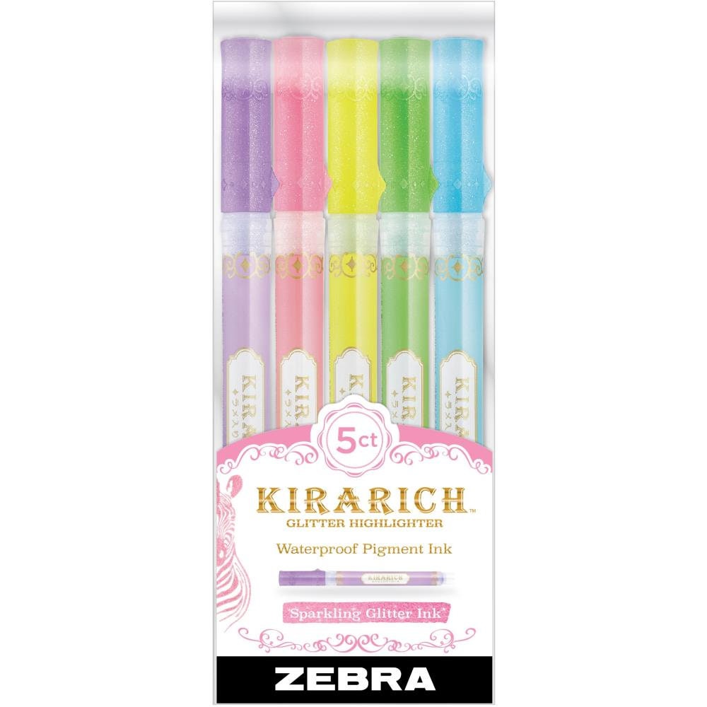 Zebra Kirarich Kira Rich PURPLE GLITTER Highlighter Pearlescent Highlighter  Sparkle Highlighter WKS18 