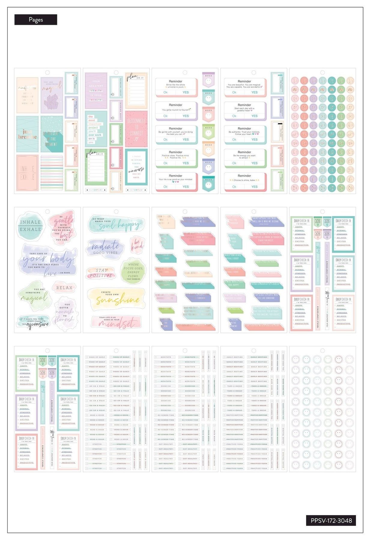 The Happy Planner Me and My Big Ideas Value Pack Stickers | Etsy