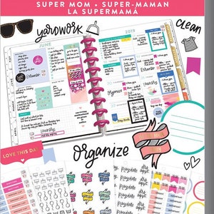 Happy Planner - Ik en mijn grote ideeën - Stickerboek - Value Pack Stickers - Super Mom