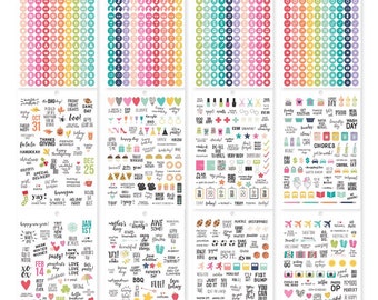 Carpe Diem - Simple Stories - A5 Sticker Book - Calendar - Functional Planner Stickers