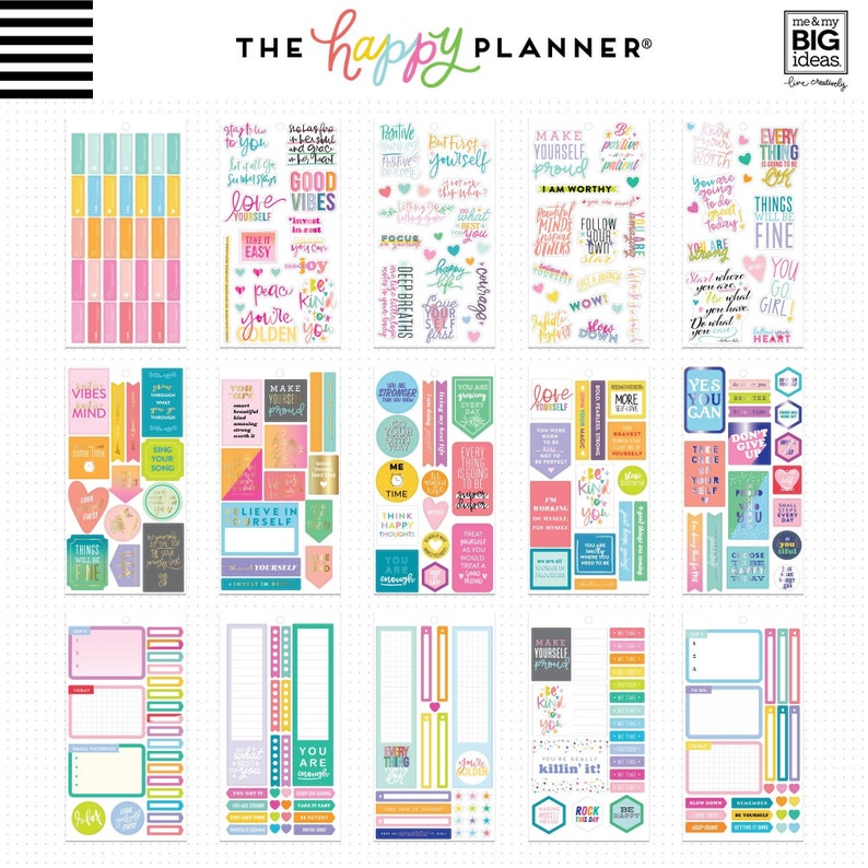 The Happy Planner - Me and My Big Ideas - Value Pack Stickers ...
