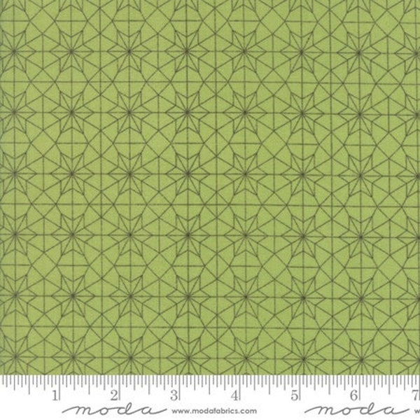 Moda Fabric - Olive's Flower Market - Lella Boutique - Green #5034 15 - 50cm