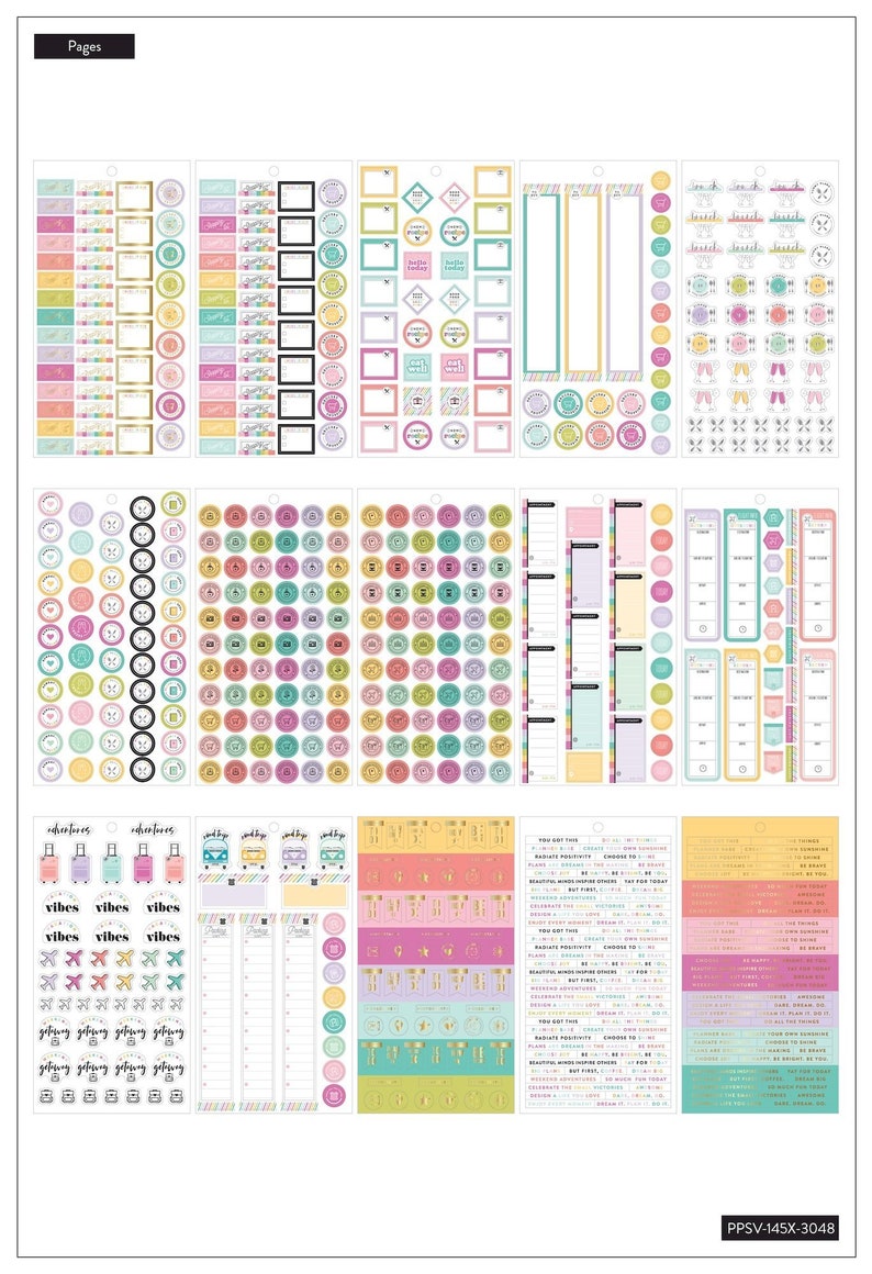 The Happy Planner Me and My Big Ideas Value Pack Stickers | Etsy