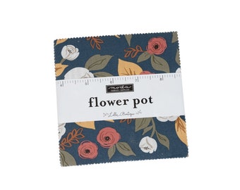 Moda Fabric Precuts - Charm Pack - Flower Pot by Lella Boutique