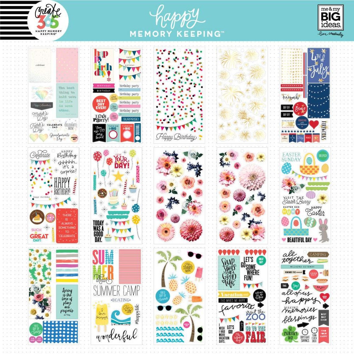 The Happy Planner Me and My Big Ideas Value Pack Stickers - Etsy