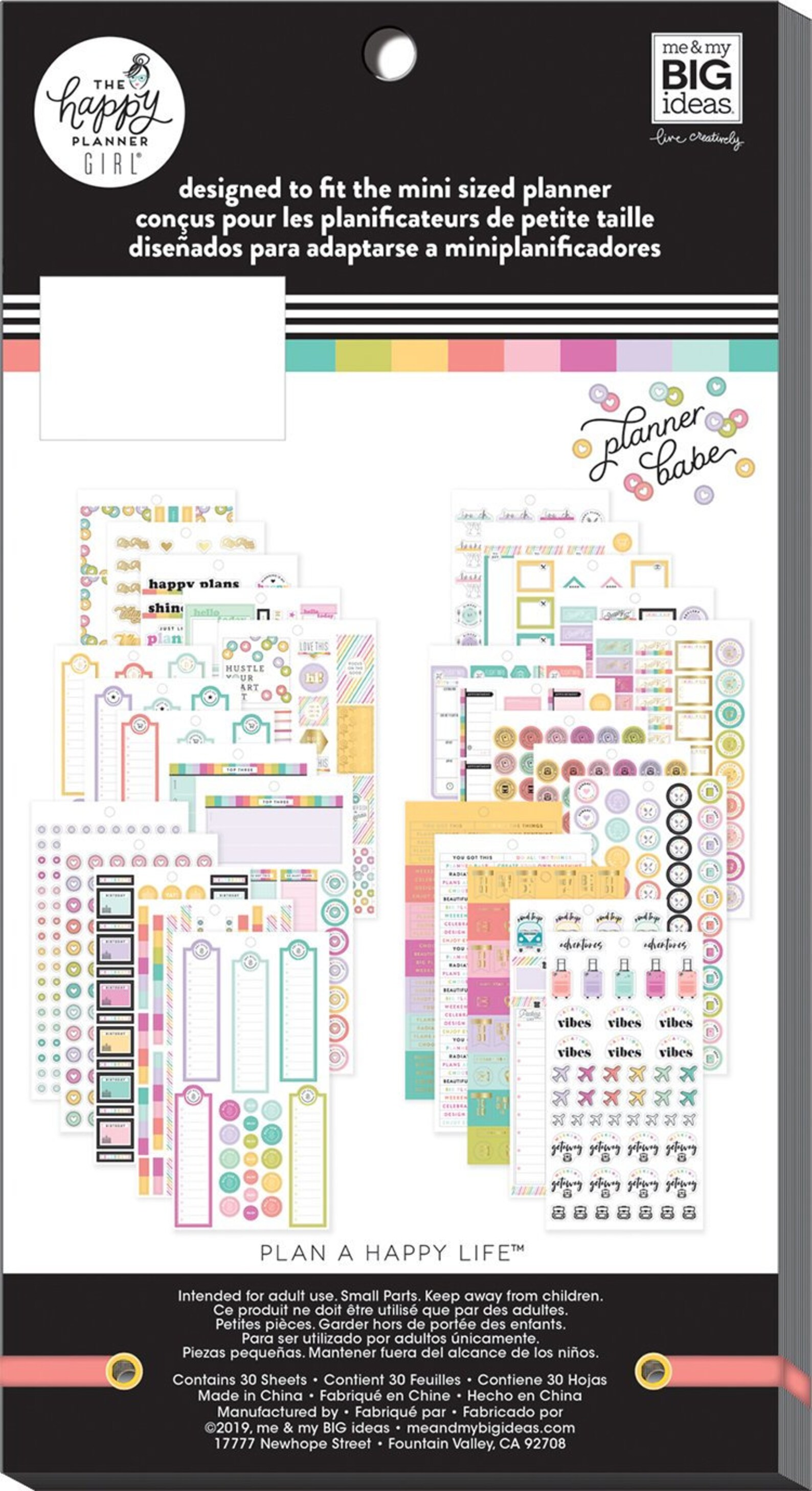 The Happy Planner - Me and My Big Ideas - Value Pack Stickers - Planner ...