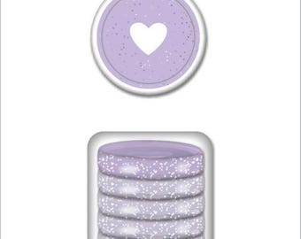 The Happy Planner - Ich und meine großen Ideen - Mini Discs - Glitter Grape