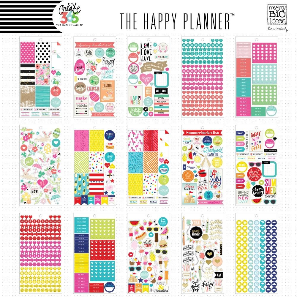 The Happy Planner - Me and My Big Ideas - Value Pack Stickers ...