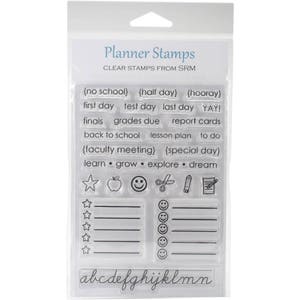 SRM Press - SRM Planner Clear Stamps - School Days - Planner Stamps