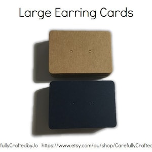 Juego de 50 100 200 tarjetas grandes para pendientes, Kraft, azul marino, Regalos, Packaging