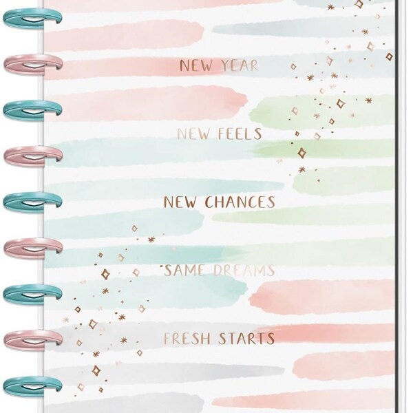 Glücklich Planner - ich und meine großen Ideen - 2020 klassische Happy Planner - gut sein - 12 Monate (datiert, vertikal/Wellness-Layout)