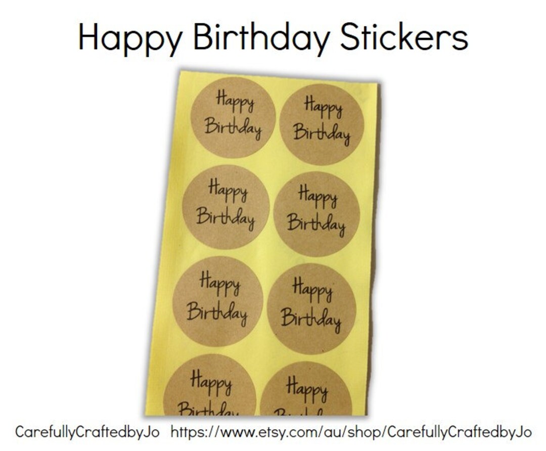 24-Pack Happy Father's Day Stickers - Kraft Paper, 4.5cm, Personalized Gift Labels