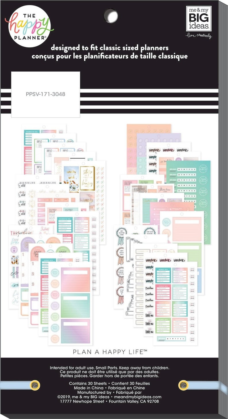 The Happy Planner Me and My Big Ideas Value Pack Stickers - Etsy