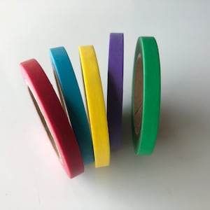 Dunne Skinny Washi Tape - Set van 5 - Washi Tapes - 5mm x 10 meter elk - Rainbow