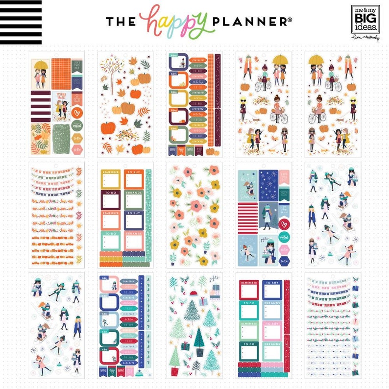 The Happy Planner Me and My Big Ideas Value Pack Stickers - Etsy