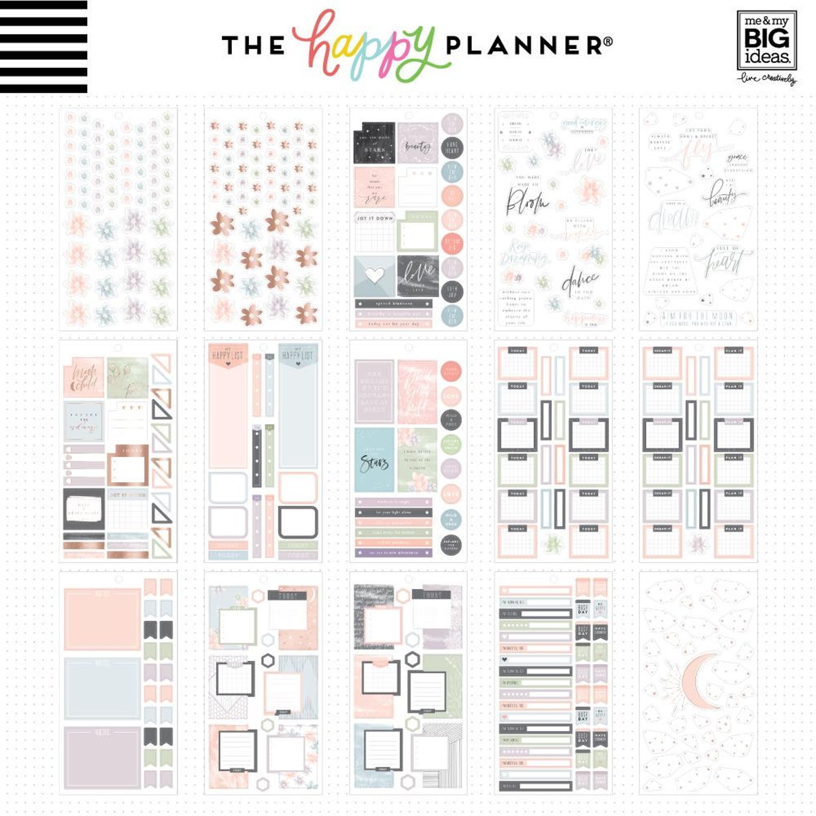 The Happy Planner Me and My Big Ideas Value Pack Stickers | Etsy