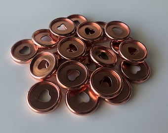 Kunststoff Planerscheiben - Klein (23mm) - Roségold - 11er Set