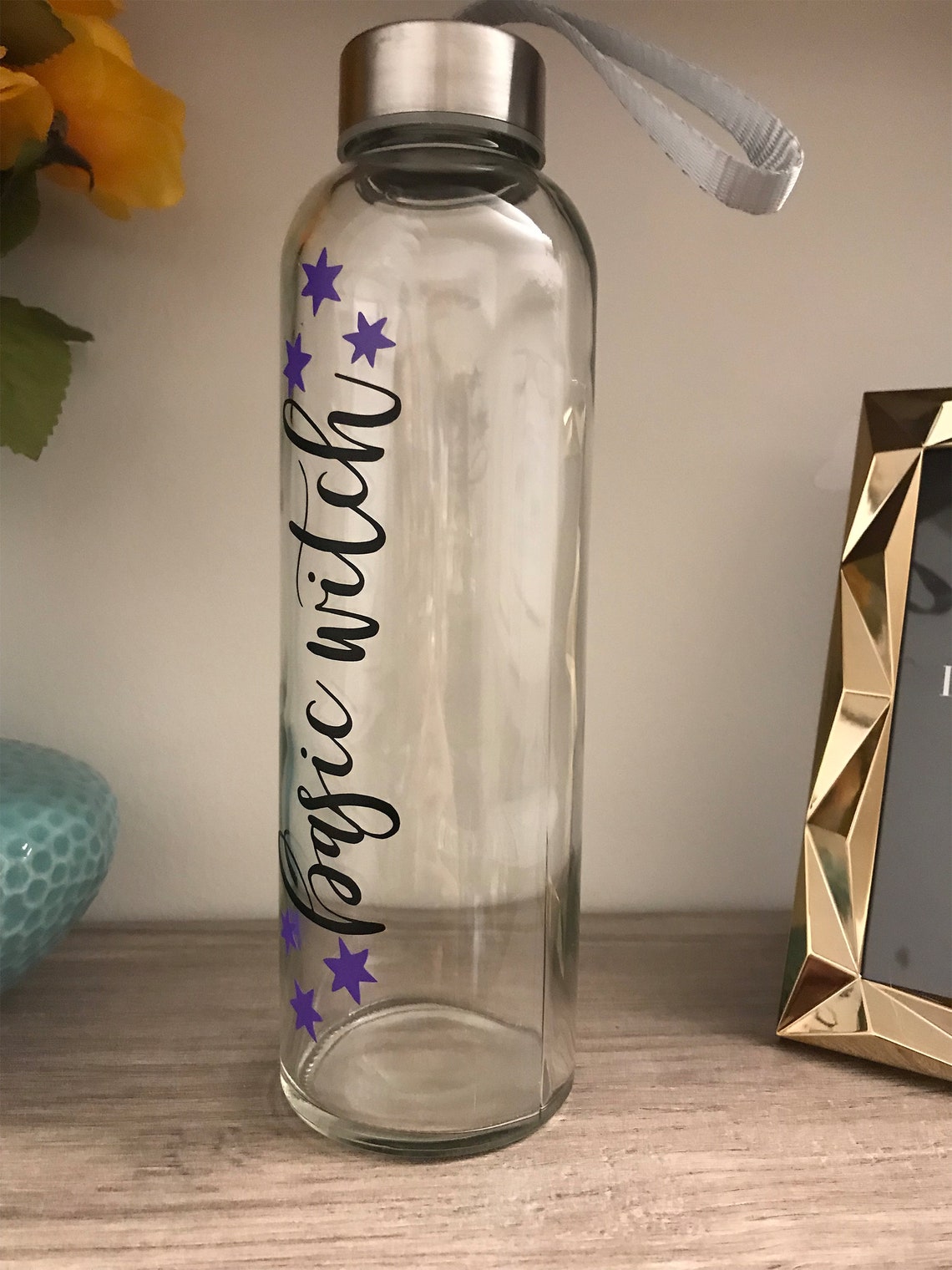 Personalized Witch Tracker Bottle - Gift Idea for Halloween - Be Strong When You Are Weak